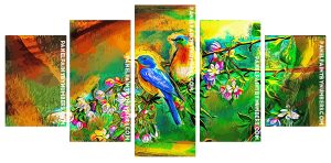 Birds Couple Panel paint by numbers