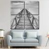 Black And White Bridge panels paint by numbers