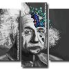 Black And White Einstein Panels paint by numbers