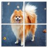 Blonde Pomeranian Dog Panels paint by numbers