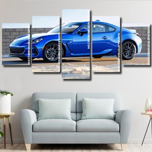 Blue Subaru BRZ panels paint by numbers