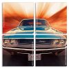 Classic Challenger car Panels paint by numbers