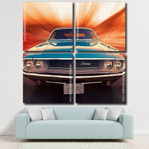 Classic Challenger car Panel paint by numbers