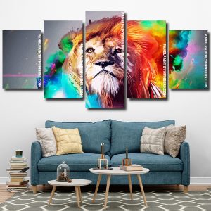 Colorful Lion Panel paint by numbers