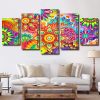 Colorful Mandala Panel paint by numbers