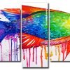 Colorful Splash Fish panels paint by numbers