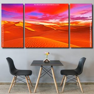 Desert At Sunset panels paint by numbers