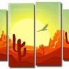 Desert At Sunset Panels paint by numbers