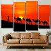 Desert Camels Silhouette Panels paint by numbers