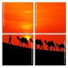 Desert Camels Silhouette panels paint by numbers Panels paint by numbers