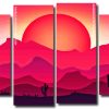 Desert Illustration Panels paint by numbers