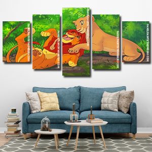 Disney Nala And Simba Panels paint by numbers