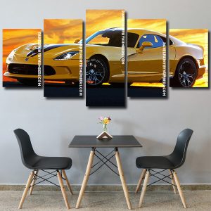 Dodge Viper Car Panel paint by numbers