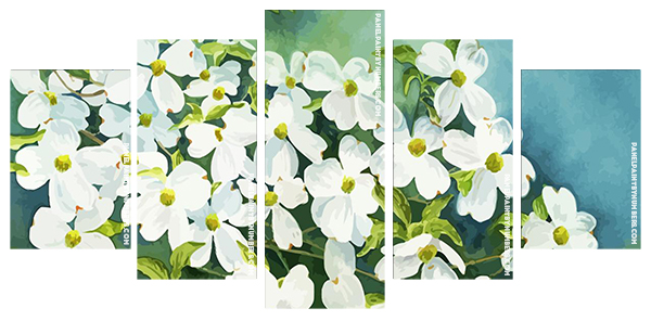 Dogwood Plants Panels paint by numbers