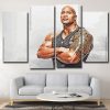 Dwayne Johnson panels paint by numbers