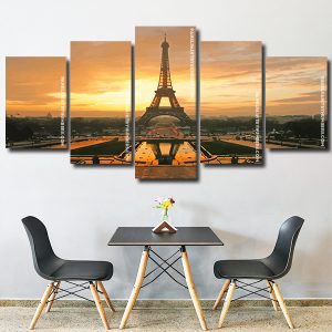 Eiffel Tower At Sunset panels paint by numbers