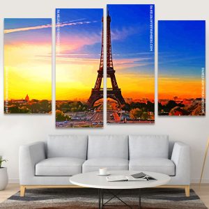 Eiffel Tower Paris panels paint by numbers