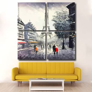 Eiffel Tower Paris panels paint by numbers