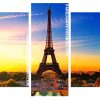 Eiffel Tower Paris Sunset Panels paint by numbers