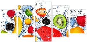 Fresh Fruit In The Water Panel paint by numbers