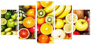 Fresh Fruits Panel paint by number