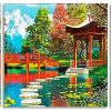 Fuji Gazebo panels paint by numbers