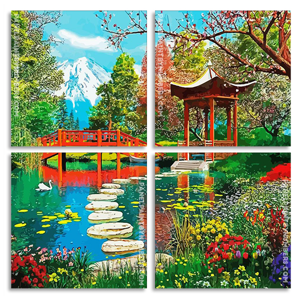 Fuji Gazebo  paint by numbers