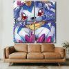 Gabumon Digimon panels paint by numbers