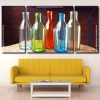 Glass Bottles Panels paint by numbers