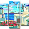 Greece Illustration Panels paint by numbers