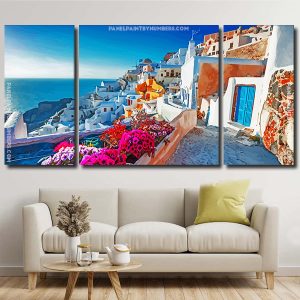 Greece Santorini Island panels paint by numbers