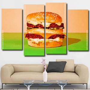 Hamburger Sandwich Panels paint by numbers