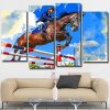 Horse Rider Jumping Panels paint by numbers