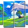 Illustration Nature Scene panels paint by numbers