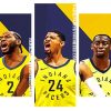 Indiana Pacers Basketball Players Panels paint by numbers