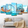 Kids Swimming panels paint by numbers