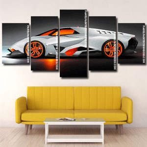 Lamborghini Egoista Car Panel paint by numbers