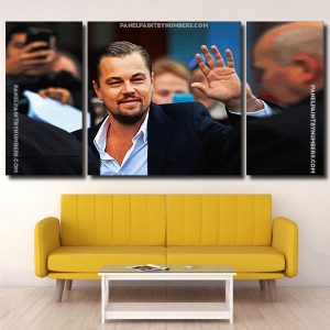 Leonardo DiCaprio panels paint by numbers