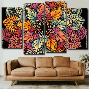 Mandala Art panels paint by numbers