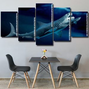 Megalodon Shark Fish Panels paint by numbers