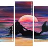 Mermaid Silhouette Panels paint by numbers