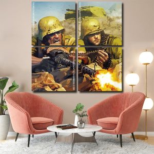 Military Soldiers panels paint by numbers