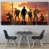 Military Soldiers Silhouette Panels paint by numbers