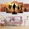 Military Soldiers Silhouette panels paint by numbers