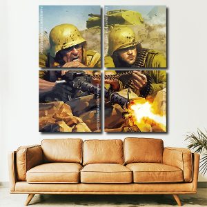 Military Soldiers In War panels paint by numbers