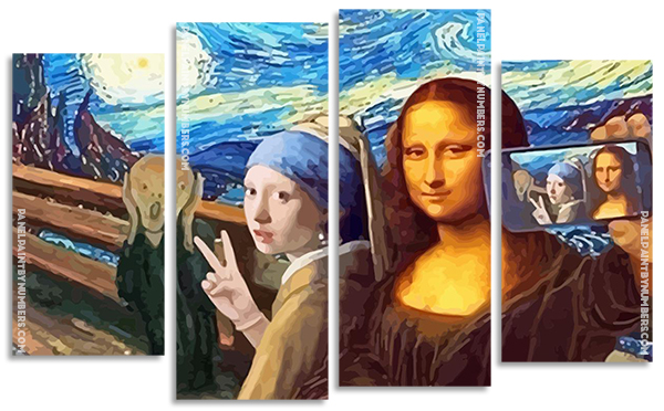 Monalisa Selfie NEW Paint By Numbers 