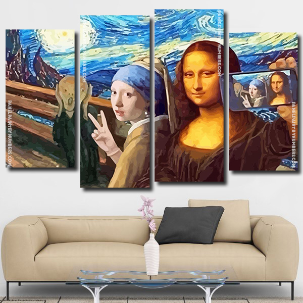 Monalisa Selfie NEW Paint By Numbers 