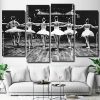 Monochrome Ballerinas Panel paint by numbers