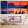 Montana Sunset Landscape panels paint by numbers