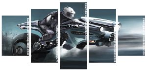 Motorcycle Driver Panel paint by numbers